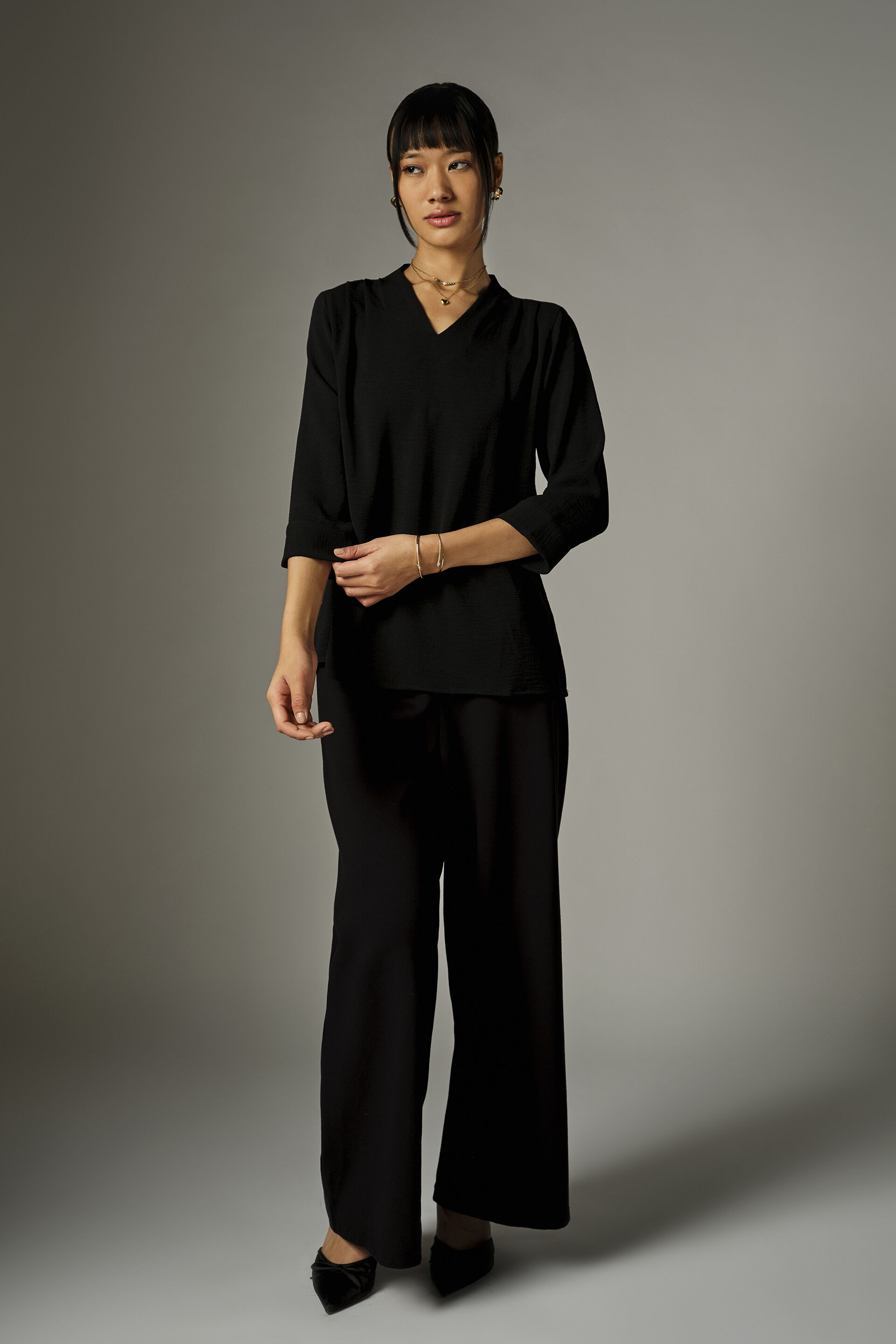 Nerra Dusty Black Top, Black, image 6